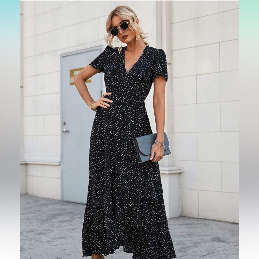 Pretty Garden polka dot dress